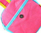 Colorful Zipper Camera Pouch for Fujifilm Instax Mini - Pink & Blue