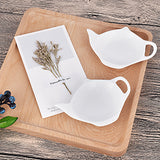 Teapot Shaped Teabag Holder Set of 4