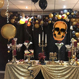 Skull Balloons 8 Pieces 23.6 Inch Halloween Foil Balloons Great Addition for Halloween Party Balloon Arch