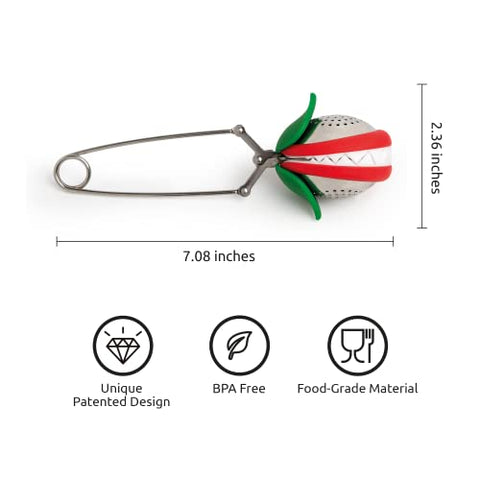 Loose Leaf Tea Infuser - Silver Stainless Steel