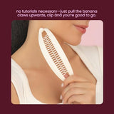 2pcs Banana Hair Clip Thick Hair Tortoise Shell