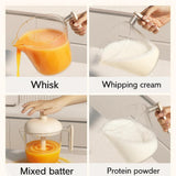 Manual Egg Mixer Ergonomic Press Whisk Cup