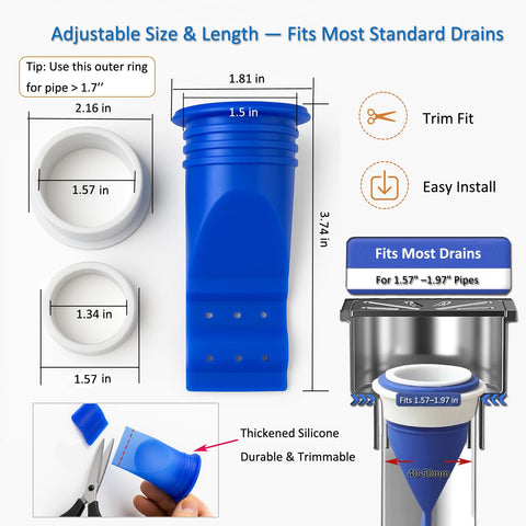 Silicone Floor Drain Backflow Preventer Anti Odor