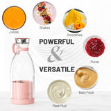 Portable USB Blender Smoothie Maker - Pink