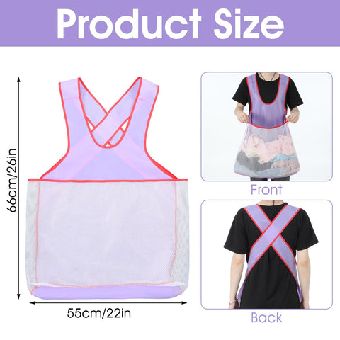 Clothes Drying Apron Waterproof Oxford Large Pouch