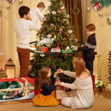 Christmas Train Set Around Tree Smoke Lights