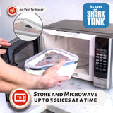 Pizza Slice Storage Container - White Airtight