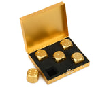 Aluminum Dice 5 Pieces 16mm Alloy Dice with Case