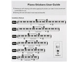 Keyboard Stickers 88 Keys Compatible with 76/61/54/49/37 Key Removable Colorful Large Letter Piano Key Labels for Beginners