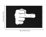 Middle Finger Flag 3 x 5 Ft UV Resistant Outdoor Flag