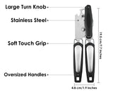 Manual Can Opener Hand Held Can Openers for Seniors Can Multifunctional Openers for Kitchen with Bottle Opener