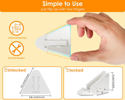 Sliding Glass Door Lock 8 Pieces Child Proof Slide Glass Door Safety Locks