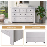 Chest of Drawers Bedroom Furniture 89 cm Tall 7 Drawer Wooden Storage Drawers