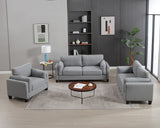 Modern Deep Seat Sofa Set 3 Pieces Living Room Furniture Set