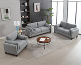 Modern Deep Seat Sofa Set 3 Pieces Living Room Furniture Set