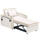 Sofa Chair Bed 3 in 1 Convertible Sleeper Chair Pull Out Sleeper Chairs with USB port