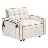 Sofa Chair Bed 3 in 1 Convertible Sleeper Chair Pull Out Sleeper Chairs with USB port