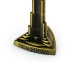 Office Desk Decor Dubai Souvenir 7 Inch Bronze Burj Khalifa Statue