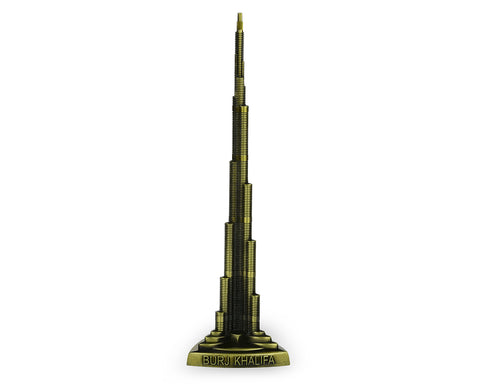 Office Desk Decor Dubai Souvenir 7 Inch Bronze Burj Khalifa Statue