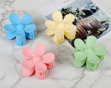 Flower Claw Clip Set of 4 Hair Clips for Thick Hair Matte Color Medium Claw Clips