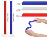 Rolling Pin Guides for Dough Thickness 6 Pieces Silicone Leveler Sticks Measuring Strips for Pastry, Cookie, etc. Baking Accessories