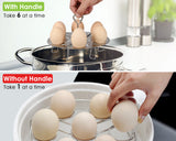 Egg Steamer Rack 304 Stainless Steel Extendable Steamer Trays with Removable Handle