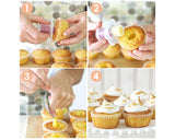 4 Pack Cupcake Corer Tools, Cake Digger Cupcake Hole Puncher