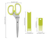 Herb Cutter Scissors with 5 Blades Shears and Cover Cool Sharp Kitchen Gadgets