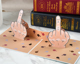 Funny Birthday Cards Middle Finger Pop Up Card