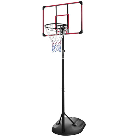 Basketball Hoop Outdoor Portable Basketball Goal System Stand Height Adjustable 7.5ft - 9.2ft with 32 Inch Backboard and Wheels