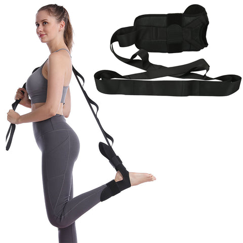 Stretching Strap with Loops Foot and Calf Stretcher Yoga Belt for Plantar Fasciitis, Heel Spurs, Foot Drop and Achilles Tendonitis