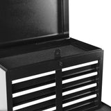 Rolling Tool Chest Tool Cabinets on Wheels for Garage 5-Drawer Tool Chest with Detachable Top, Large Storage Cabinet and Adjustable Shelf