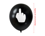 Middle Finger Balloons 12 Inch Latex Balloons Set of 12 Party Balloons Funny Birthday Decorations for Men and Women