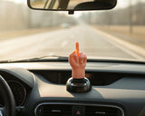 Solar Dancing Dashboard Figurine - Middle Finger