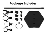 Action Figure Stand 12 Inch Connectable Metal Toy Stand for 1/6 and1/9 Scale Figures