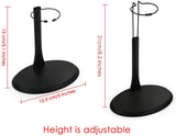 1/6 Scale Action Figure Display Stand 5 Sets (U and C Clips) for 12 Inch Action Figure, Adjustable Height (5 to 8 Inches)