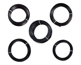 5 Pieces 10m Aluminium Bonsai Wire Set - Black