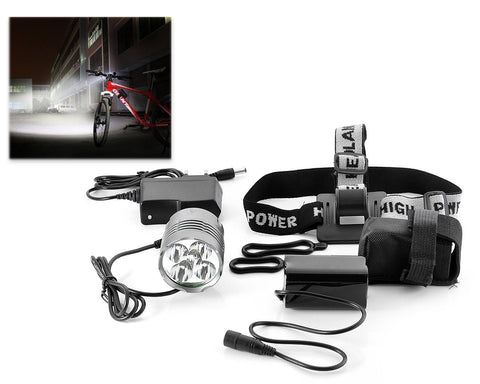 Waterproof CREE XML-T6 1800 Lumen Bike Headlight Kit - Black