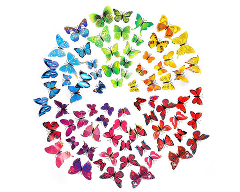 12 pieces DIY Home Decoration 3D Butterflies Wall Stickers