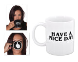 Have A Nice Day Mug Middle Finger Mug 300ml Ceramic Coffee Cup Funny Birthday Gifts