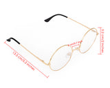 Glasses Set of 3 Clear Lens Glasses Lightweight Circle Eyeglasses for Women Men