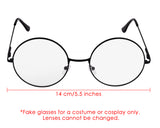 Glasses Set of 3 Clear Lens Glasses Lightweight Circle Eyeglasses for Women Men