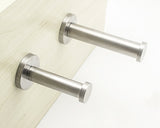 Stainless Steel Wall-Mount Robe Hook Set of 6