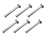 Stainless Steel Wall-Mount Robe Hook Set of 6