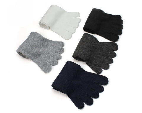 5 Pairs Cotton Toe Socks for Men