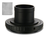 1.25" Nikon Telescope Adapter and Extension Tube with T2 Ring to F Mount DSLR Cameras