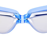 Swimming Goggles with Anti-fog Mirror Lens and Case - Blue