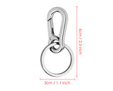 Stainless Steel Carabiner Clip Keyring Key Chain for Keys