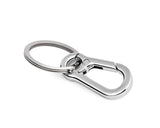 Stainless Steel Carabiner Clip Keyring Key Chain for Keys