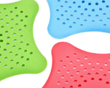 4 Pieces Colorful Star Bathroom Hair Catcher or Kitchen Sink Strainer